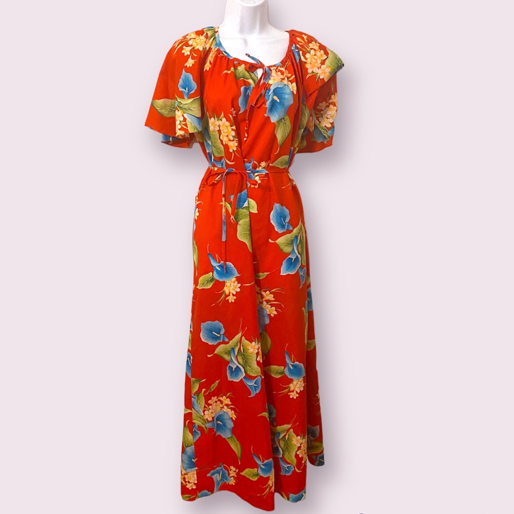Vintage Hawaiian Maxi Dress